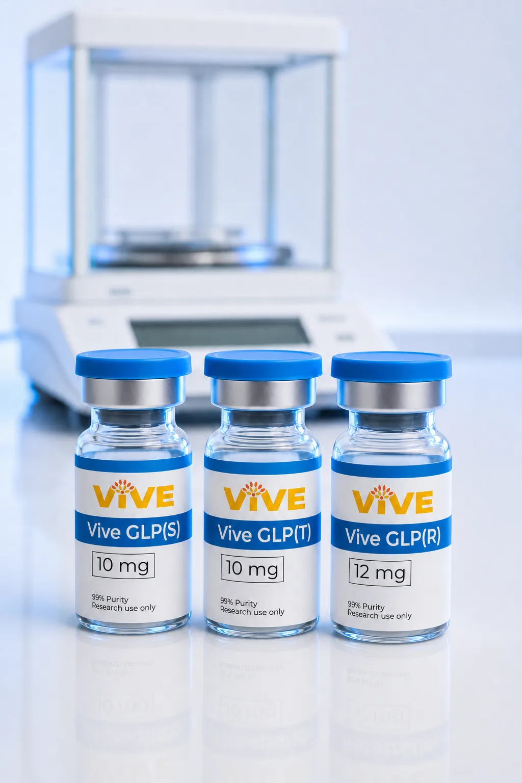 Precision analytical balance with glass beaker in a clinical lab — metabolic research