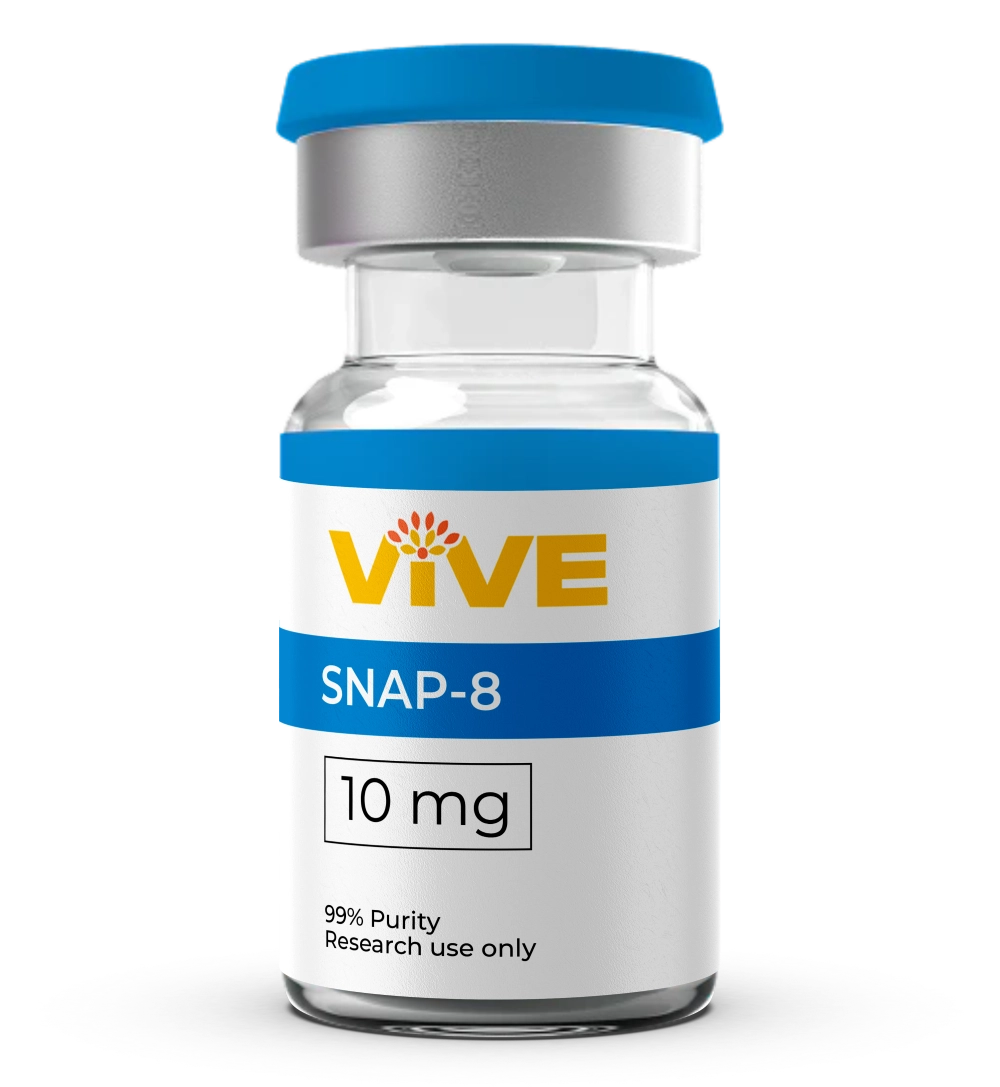 SNAP-8 research peptide vial