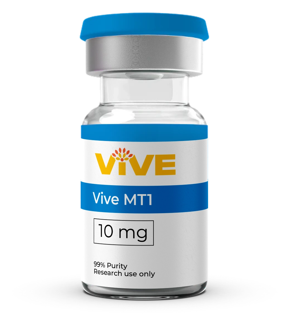 Melanotan 1 (MT1) research peptide vial